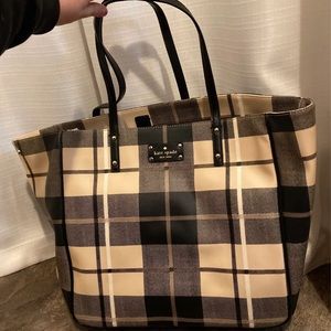 Kate Spade New York canvas tote bag